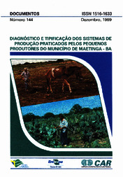 Thumbnail de Diagnóstico e tipificação dos sistemas de produção praticados pelos pequenos produtores do município de Maetinga-BA.