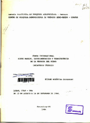 Thumbnail de Curso Internacional sobre Manejo, Experimentacion y Transferencia de la tecnica del Riego: relatório técnico.