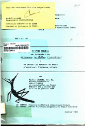 Thumbnail de Stiphra robusta Mello-Leitao 1939 (Orthoptera,Acridoidea, Proscopiidae); un criquet du Nordeste du Bresil d'importance economique recente.
