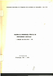 Thumbnail de Projeto de intervencao tecnica em propriedades agricolas: regiao de Ouricuri- PE.