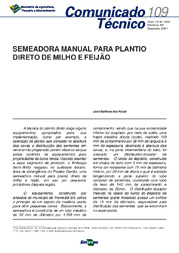 Thumbnail de Semeadora manual para plantio direto de milho e feijão.