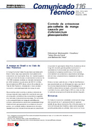 Thumbnail de Controle da antracnose pós-colheita da manga causada por Colletotrichum gloeosporioides.