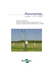 Thumbnail de Dados climáticos estação meteorológica automática do campo experimental de Bebedouro, 2005.