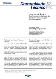 Thumbnail de Consumo de água e coeficiente de cultura da goiabeira irrigada por microaspersão.