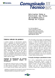 Thumbnail de Informações sobre a distribuição das raízes da goiabeira para o manejo de irrigação.