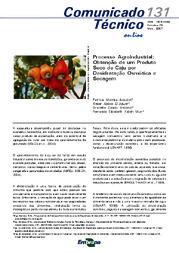 Thumbnail de Processo agroindustrial: obtenção de um produto seco de caju por desidratação osmótica e secagem.