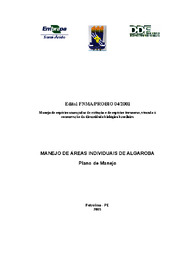 Thumbnail de Manejo de áreas individuais de algaroba: plano de manejo.