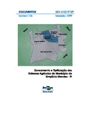 Thumbnail de Zoneamento e tipificação dos sistemas agrícolas do município de Simplício Mendes - PI.