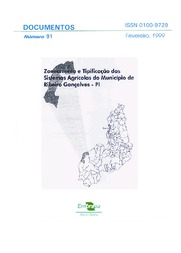 Thumbnail de Zoneamento e tipificação dos sistemas agrícolas do município de Ribeiro Gonçalves-PI.