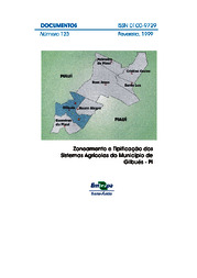 Thumbnail de Zoneamento e tipificação dos sistemas agrícolas do município de Gilbués - PI.