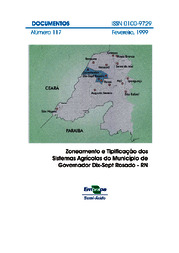 Thumbnail de Zoneamento e tipificação dos sistemas agrícolas do município de Governador Dix-Sept Rosado - RN.