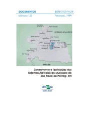 Thumbnail de Zoneamento e tipificação dos sistemas agrícolas do município de São Paulo de Pontegi - RN.