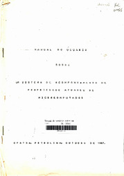 Thumbnail de Manual do usuário sobre um sistema de acompanhamento de propriedade através de microcomputador.