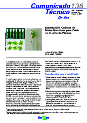 Thumbnail de Esterilização química de meios nutritivos para cultivo in vitro de plantas.
