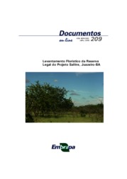 Thumbnail de Levantamento florístico da reserva legal do Projeto Salitre, Juazeiro-BA.