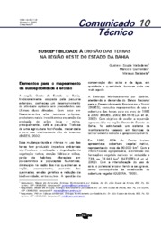 Thumbnail de Susceptibilidade à erosão das terras na Região Oeste do Estado da Bahia.