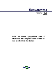 Thumbnail de Base de dados geográficos para o Município de Campinas com ênfase no uso e cobertura das terras.