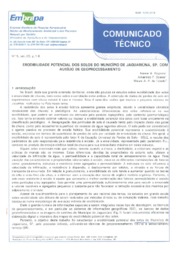 Thumbnail de Erodibilidade potencial dos solos do município de Jaguariúna-SP, com auxílio de geoprocessamento.