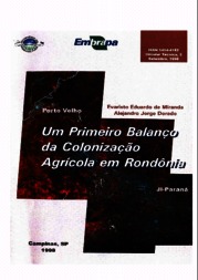Thumbnail de Um primeiro balanço da Colonização Agrícola em Rondônia.
