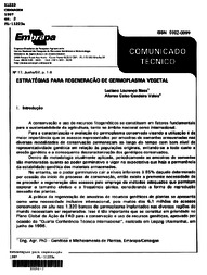 Thumbnail de Estratégias para regeneração de germoplasma vegetal.