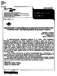 Thumbnail de Identificacao e caracterizacao de isolados de baculovirus com potencial para controle biológico de Spodoptera frugiperda.
