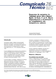 Thumbnail de Respostas de sementes de Tabebuia aurea (Silva Manso) Benth. & Hook. F. ex S. Moore (Bignoniaceae) à dessecação e ao congelamento em temperaturas subzero.