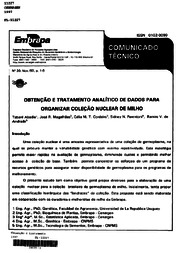 Thumbnail de Obtencao e tratamento analitico de dados para organizar coleção nuclear de milho.