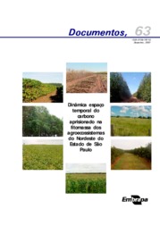 Thumbnail de Dinâmica espaço temporal do carbono aprisionado na fitomassa dos agroecossistemas do Nordeste do Estado de São Paulo.