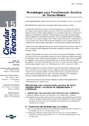 Thumbnail de Metodologias para transformação genética de plantas-modelo.