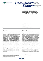 Thumbnail de Criopreservação de eixos embrionários zigóticos de café (Coffea arabica).