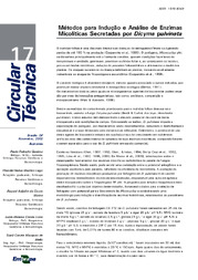 Thumbnail de Métodos para indução e análise de enzimas micoliticas secretadas por Décima pulvinata.