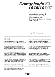 Thumbnail de Praga quarentenária 8: espécies exóticas de Monochamus spp. (Coleoptera, Cerambycidae) para o Brasil.
