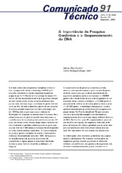 Thumbnail de A importância da pesquisa genômica e o sequenciamento de DNA.