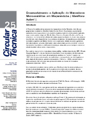 Thumbnail de Desenvolvimento e aplicação de marcadores microssatélites em Maçaranduba (Manilkara huberi).