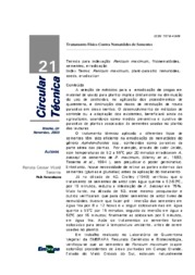 Thumbnail de Tratamento físico contra nematóides de sementes.