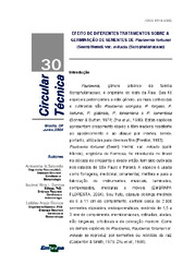 Thumbnail de Efeito de diferentes tratamentos sobre a germinação de sementes de Paulownia fortunei (Seem) Hemsl. var. mikado. (Scrophulariaceae).