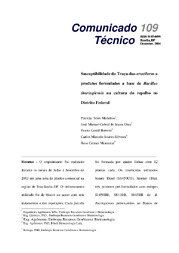 Thumbnail de Susceptibilidade da traça-das-crucíferas a produtos formulados à base de Bacillus thuringiensis na cultura do repolho no Distrito Federal.