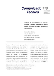 Thumbnail de Avaliação da susceptibilidade da traça-das-crucíferas a produtos formulados à base de Bacillus thuringiensis em cultivo de repolho no Distrito Federal.