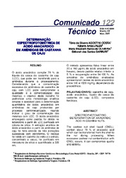 Thumbnail de Determinação espectrofotométrica de ácido anacárdico em amêndoas de castanha de caju.