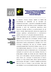 Thumbnail de Técnicas de produção de sementes de melancia, via polinizações manuais controladas, em campo e casa-de-vegetação.