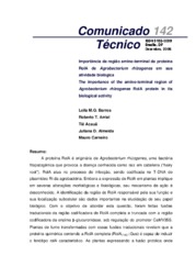 Thumbnail de Importância da região amino-terminal da proteína RolA de Agrobacterium rhizogenes em sua atividade biológica.