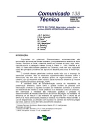 Thumbnail de Efeito do fungo Metarhizium anisopliae var. acridum sobre artrópodes não-alvo.