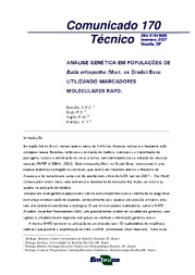 Thumbnail de Análise genética em populações de Butia eriospatha (Mart. ex Drude) Becc utilizando marcadores moleculares RAPD.