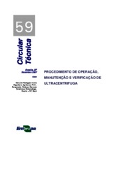 Thumbnail de Procedimento de operação, manutenção e verificação de ultracentrífuga.