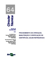 Thumbnail de Procedimento de operação, manutenção e verificação de centrífuga JOUAN refrigerada.