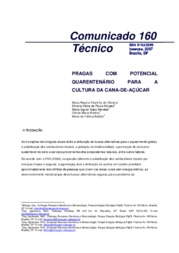 Thumbnail de Pragas com potencial quarentenário para a cultura da cana-de-açúcar.