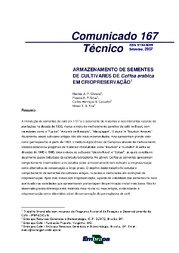 Thumbnail de Armazenamento de sementes de cultivares de Coffea arabica em criopreservação.