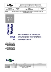 Thumbnail de Procedimento de operação, manutenção e verificação de desumidificador.