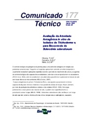 Thumbnail de Avaliação da atividade antagônica in vitro de isolados de Trichoderma sp. para biocontrole de Sclerotinia sclerotiorum.