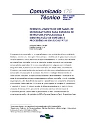 Thumbnail de Desenvolvimento de um painel de microssatélites para estudos de estrutura populacional e identificação de espécies e procedências em Eucalyptus.